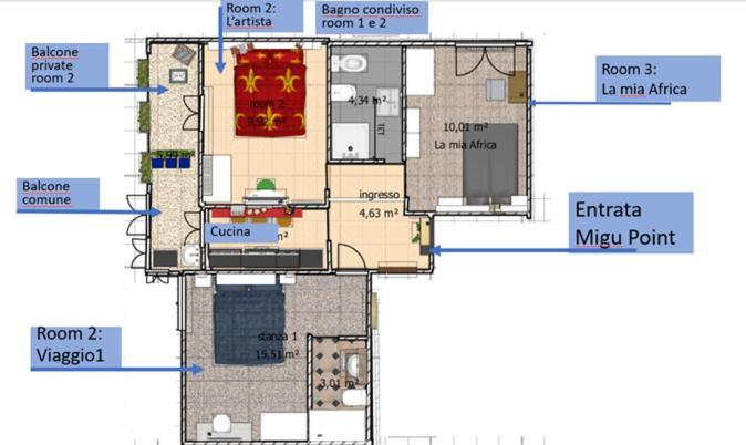 Migu Point Intero Appartamento Pisa Kültér fotó